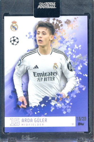 Arda Guler 2024 Topps Total Fútbol Purple /25