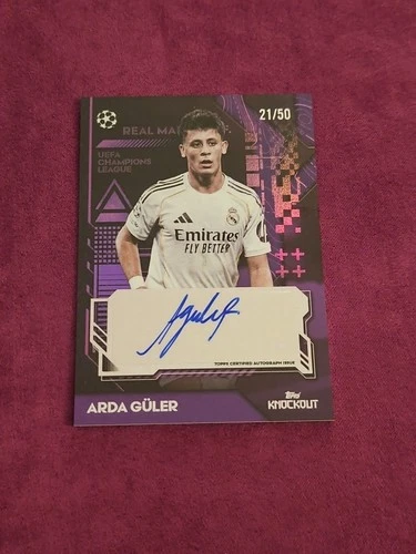 Arda Guler 2025 Topps UCC Knockout Violet Refractor /50