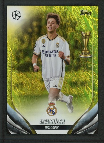 Arda Guler 2024 Topps UEFA Champions League Jade Gold /50