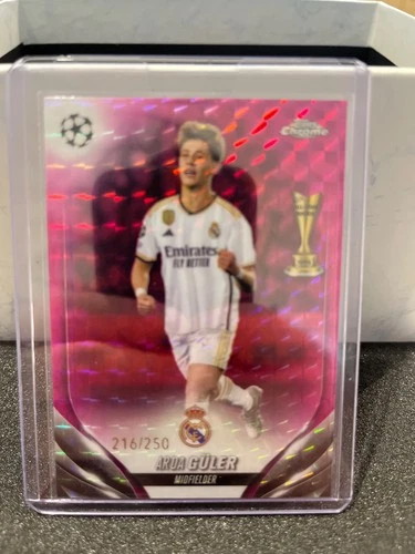 Arda Guler 2023 Topps UEFA Club Competitions Pink Sparkle Foil
