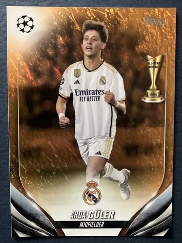 Arda Guler 2024 Topps UEFA Jade Orange /25