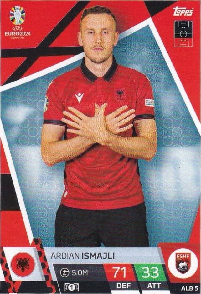 Ardian Ismajli 2024 Topps Match Attax UEFA EURO