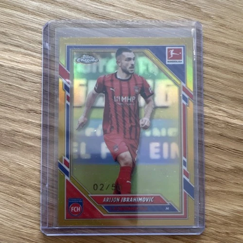 Arijon Ibrahimovic 2025 Topps Chrome Bundesliga Gold /50