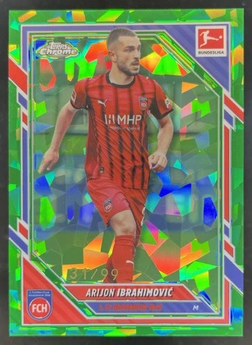 Arijon Ibrahimovic 2025 Topps Chrome Bundesliga Sapphire Green /99