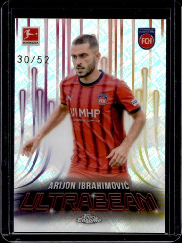 Arijon Ibrahimovic 2025 Topps Chrome Bundesliga Ultrabeam ToppsFractor /52