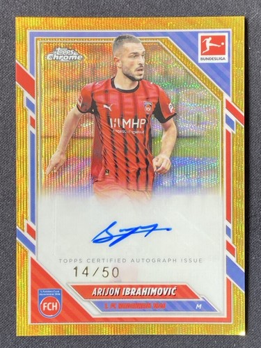 Arijon Ibrahimovic 2026 Topps Chrome Gold Wave /50