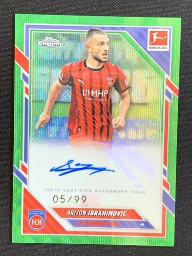 Arijon Ibrahimovic 2025 Topps Chrome Green Wave /99