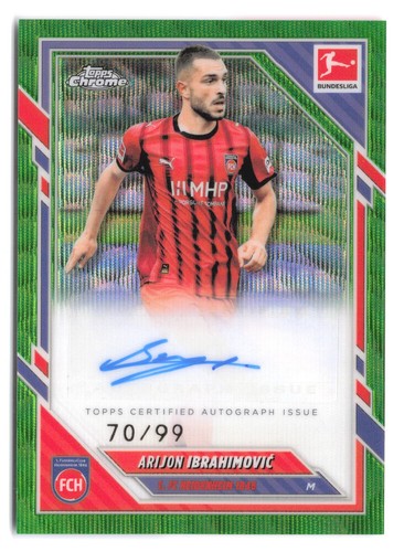 Arijon Ibrahimovic 2025 Topps Chrome Green Wave Refractor /99