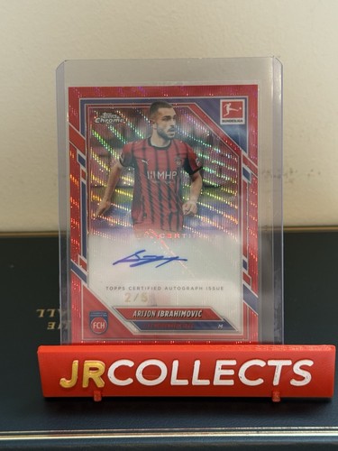 Arijon Ibrahimovic 2025 Topps Chrome Red Wave Refractor /5