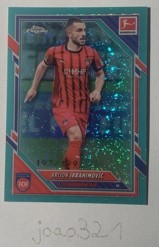 Arijon Ibrahimovic 2025 Topps Cromo Bundesliga Aqua /199