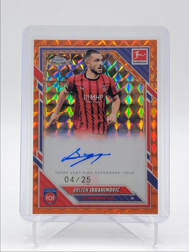 Arijon Ibrahimovic 2025 Topps Cromo Bundesliga Arancione Geo /25