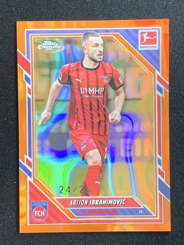 Arijon Ibrahimovic 2025 Topps Cromo Bundesliga Naranja Base Lava /25