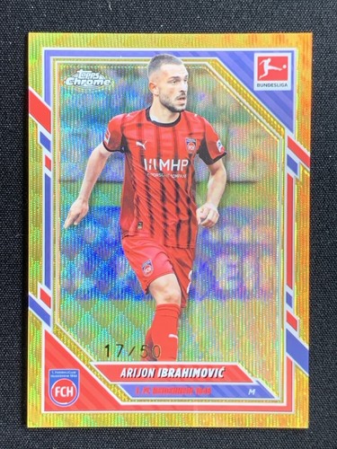 Arijon Ibrahimovic 2025 Topps Cromo Bundesliga Onda Dorada /50