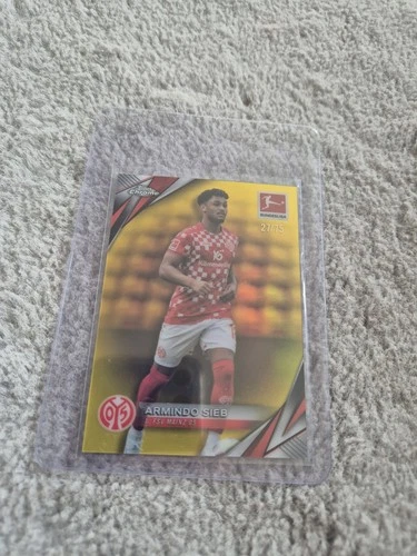 Armindo Sieb 2024 Topps Chrome Bundesliga Yellow Refractor /75
