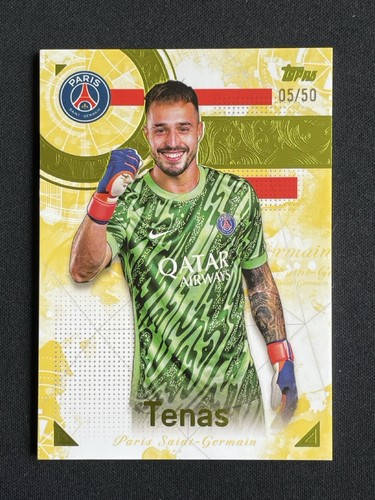 Arnau Tenas 2024 Topps Exhibition Gold /50