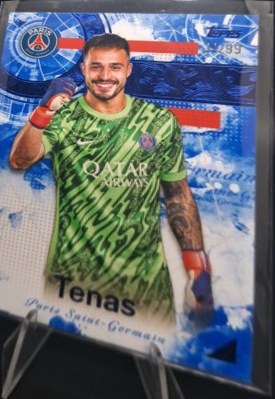 Arnau Tenas 2024 Topps PSG Exhibition /99