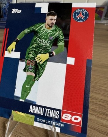 Arnau Tenas 2023 Topps PSG Team Set 02
