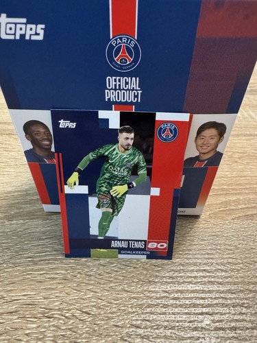 Arnau Tenas 2024 Topps PSG Team Set