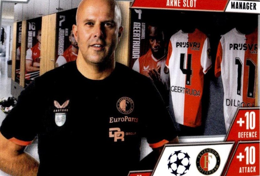 Arne Slot 2023 Topps Match Attax UEFA Club Competitions Extra