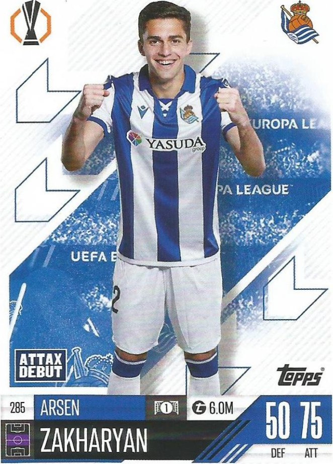 Arsen Zakharyan 2024 Topps Match Attax UEFA Club Competitions