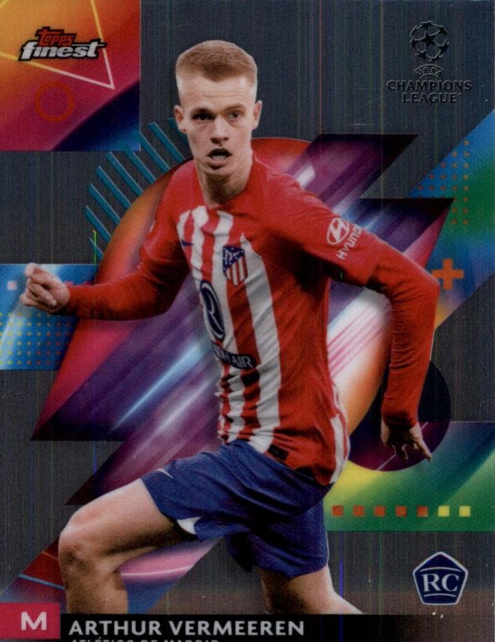 Arthur Vermeeren 2023 Topps Finest UEFA Club Competitions