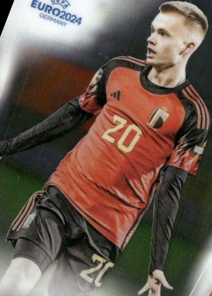 Arthur Vermeeren 2024 Topps Chrome UEFA EURO