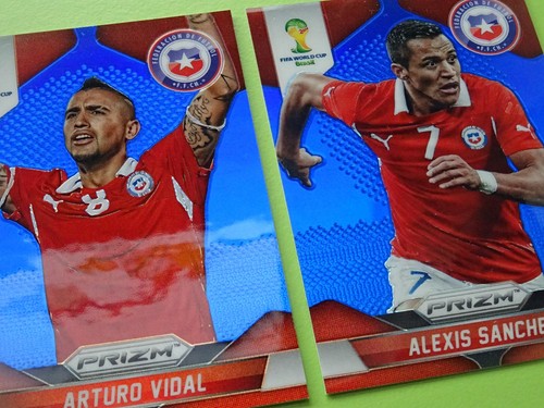 Arturo Vidal / Alexis Sanchez 2014 Panini Prizm Blue /199