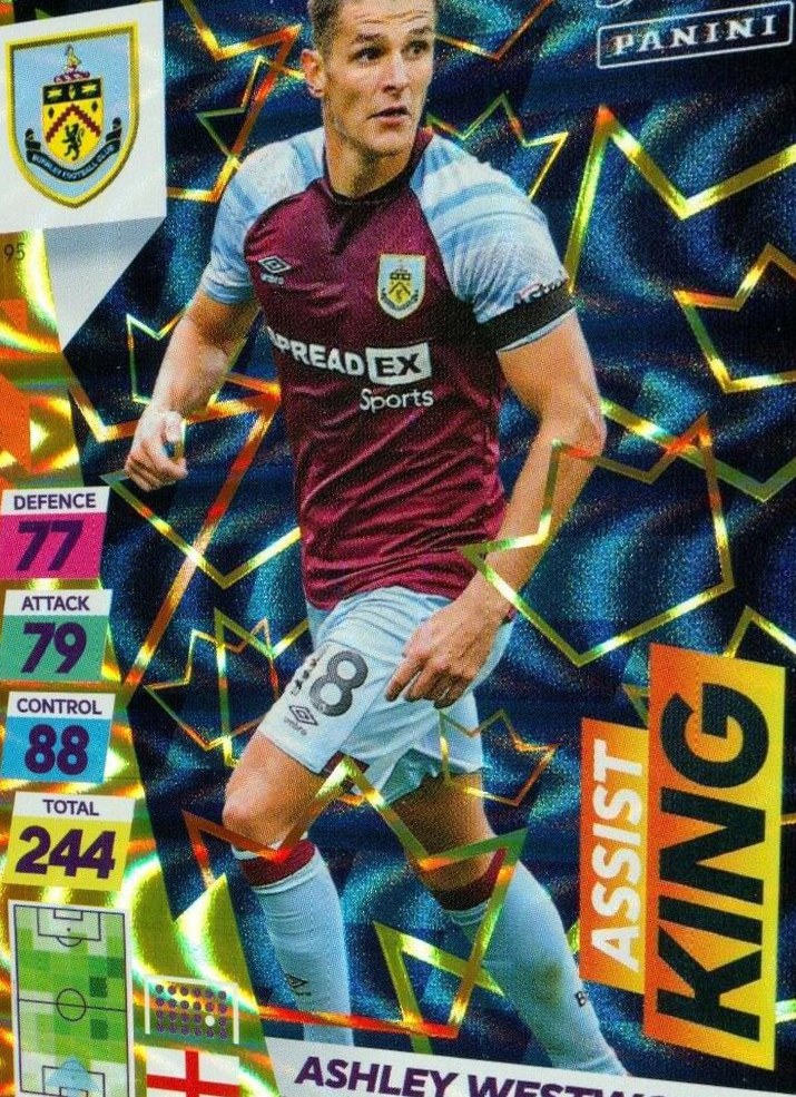 Ashley Westwood 2021 Panini Adrenalyn XL Premier League Plus