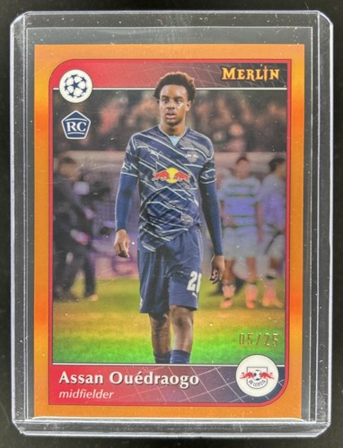 Assan Ouedraogo 2024 Topps Merlin Chrome UEFA Orange Refractor /25