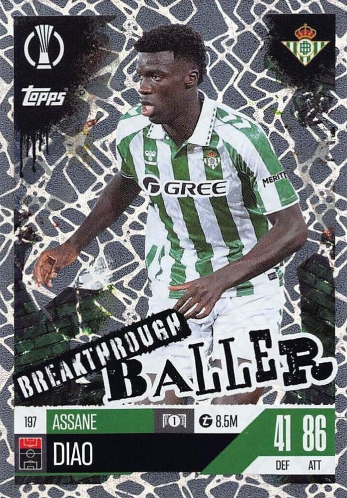 Assane Diao 2024 Topps Match Attax UEFA Club Competitions Extra