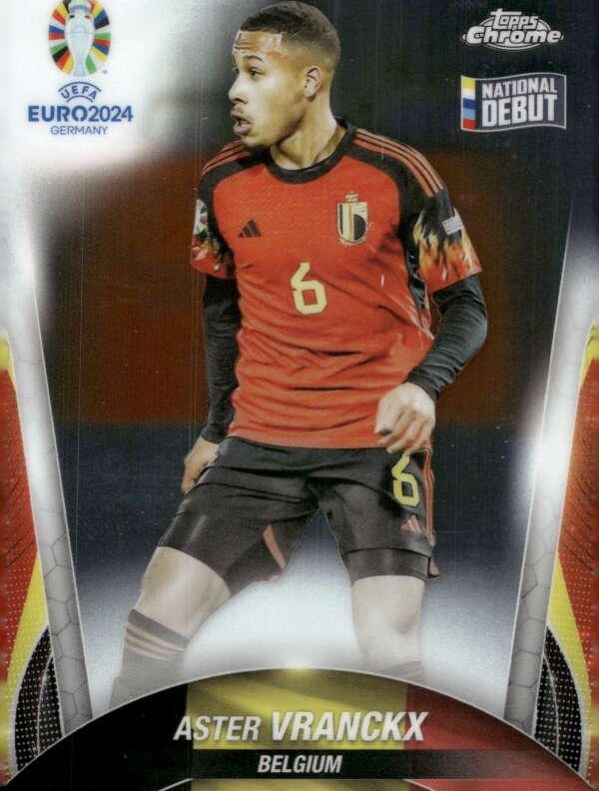 Aster Vranckx 2024 Topps Chrome UEFA EURO