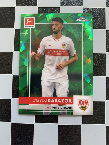 Atakan Karazor 2020 Topps Chrome Bundesliga Sapphire Green /75