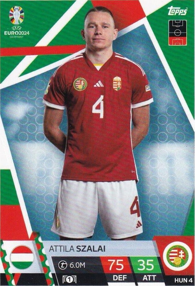 Attila Szalai 2024 Topps Match Attax UEFA EURO