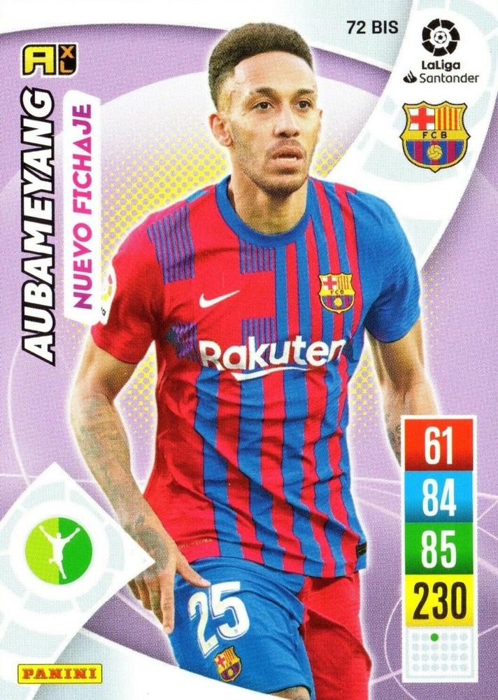 Aubameyang 2021 Panini Adrenalyn XL La Liga