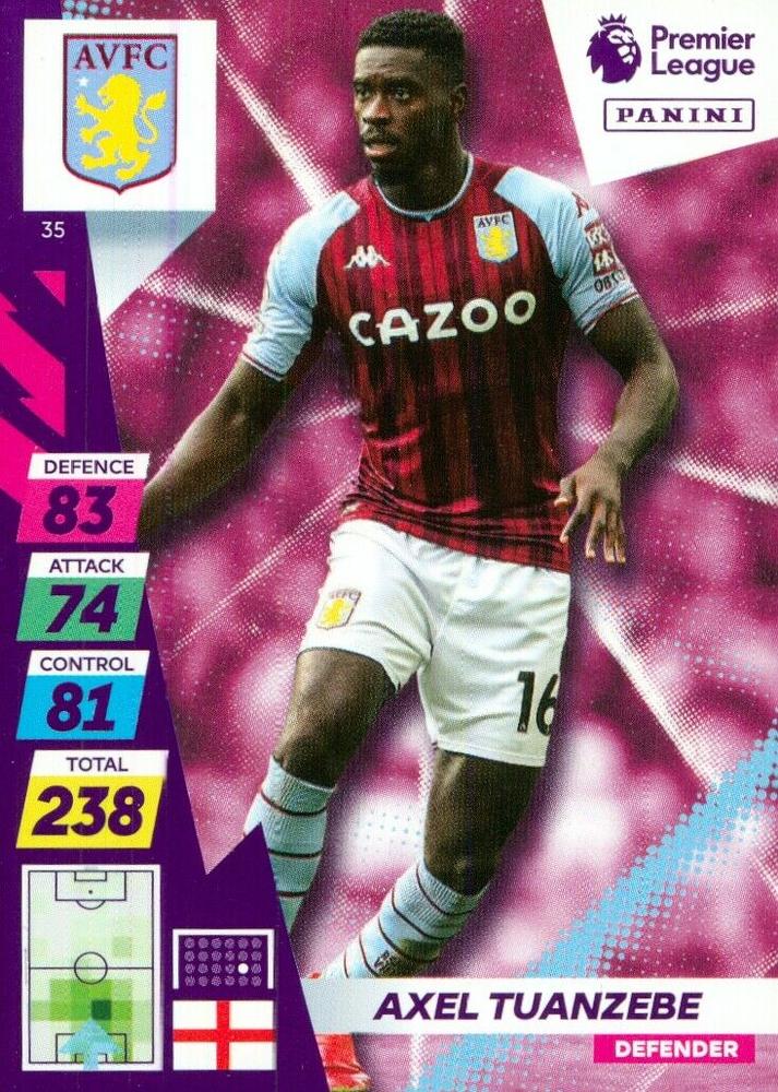 Axel Tuanzebe 2021 Panini Adrenalyn XL Premier League Plus