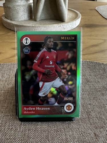 Ayden Heaven 2024 Topps Merlin Chrome Green Refractor /99