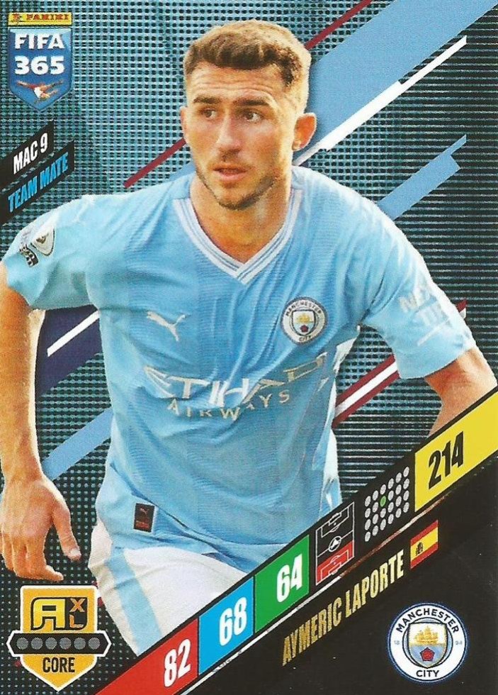 Aymeric Laporte 2024 Panini Adrenalyn XL FIFA 365
