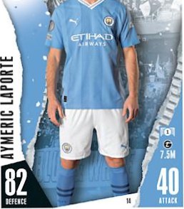 Aymeric Laporte 2023 Topps Match Attax UEFA Club Competitions