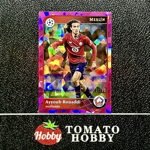 Ayyoub Bouaddi 2024 Topps Merlin Chrome Pink Atomic Refractor /199
