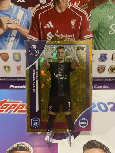 Bart Verbruggen 2026 Topps Premier League Gold Diamond /50