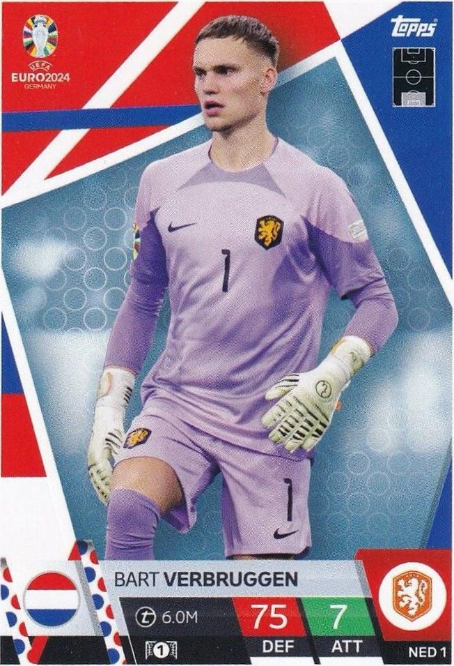 Bart Verbruggen 2024 Topps Match Attax UEFA EURO