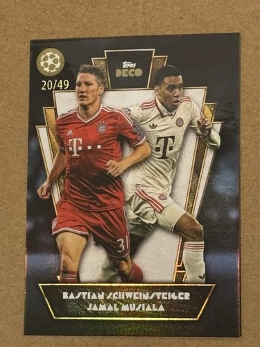 Bastian Schweinsteiger / Jamal Musiala 2024 Topps Deco /49