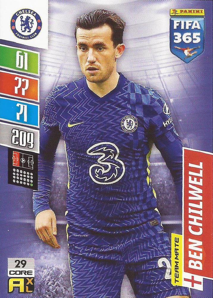 Ben Chilwell 2022 Panini Adrenalyn XL FIFA 365