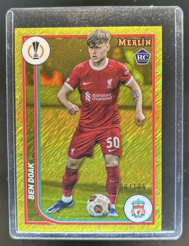 Ben Doak 2024 Topps Chrome Merlin Yellow Shimmer Refractor /175