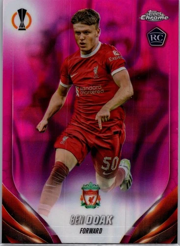 Ben Doak 2023 Topps Chrome UEFA Club Competitions Pink Lava Refractor