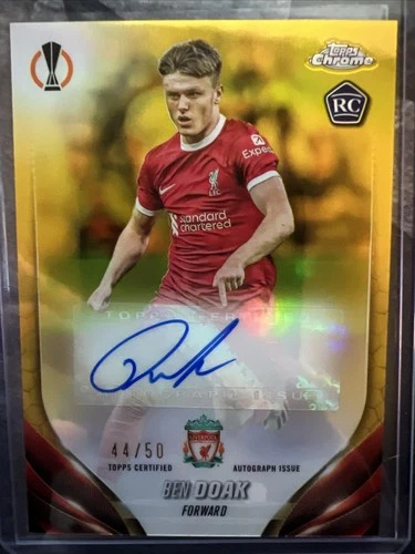Ben Doak 2023 Topps Chrome UEFA Gold Refractor /50