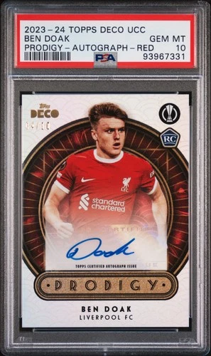 Ben Doak 2023 Topps Deco UEFA Club Competition Red /10