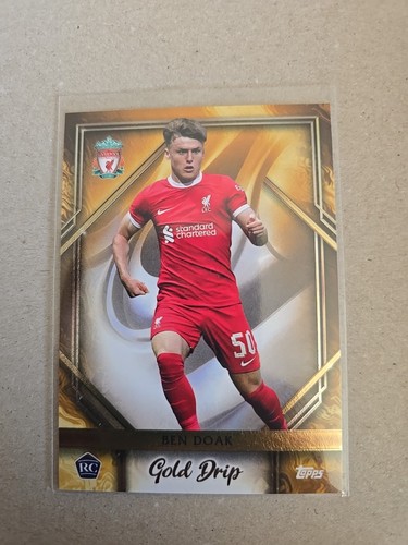 Ben Doak 2024 Topps Liverpool FC Team Set Gold Drip