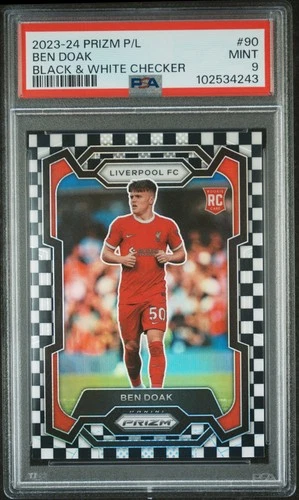 Ben Doak 2023 Panini Prizm Premier League Black & White Checker