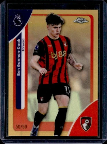 Ben Gannon 2026 Topps Chrome Premier League Gold Refractor /50